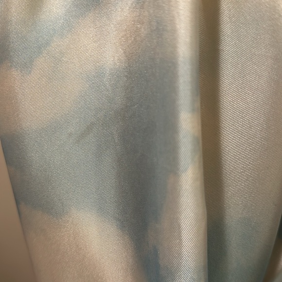 Moschino Chea Chic Blue White Clouds Silk Blouse - Picture 7 of 13